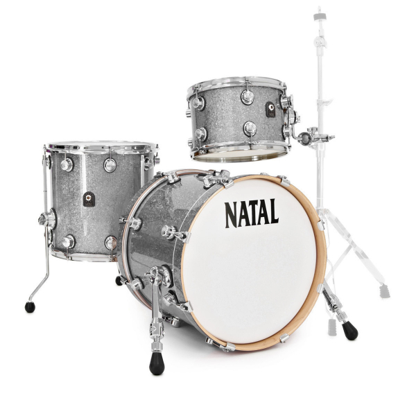 Natal Originals Maple 18” 3pc Shell Pack, Silver Sparkle UF18