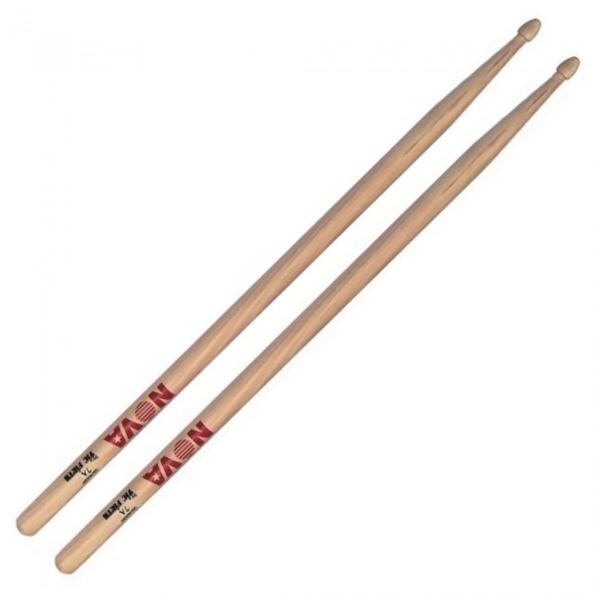 Vic Firth NOVA 7A Hickory Drumsticks, Wood Tip VF-N7A