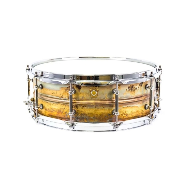 Ludwig LB454RT 14 x 5 Supraphonic Raw Brass Snare Drum, Tube Lugs LB454RT