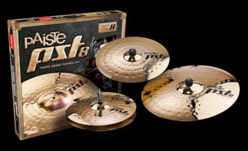 Paiste PST8 Universal Cymbal Box Set 14 Hats 16 Crash 20 Ride  PST8BS3USET