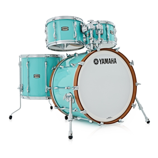 Yamaha Recording Custom 22″ 4pc Drumkit, Shell Pack, Surf Green JRB2216