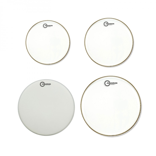 Aquarian Response 2 Drumhead Pack, 10, 12, 14, 14 Snare Head RSP2A