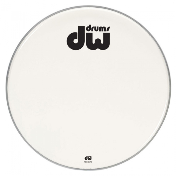 DW Bass Drum Logo Head Smooth White 20 DRDHAW20K