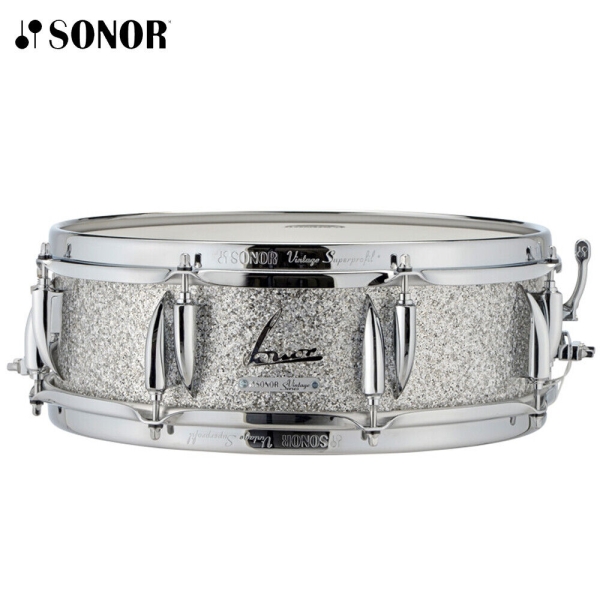 Sonor Vintage Series 14 x 5 Vintage Silver Glitter Snare Drum  VT-1405-SDW-VSG
