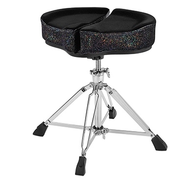 Ahead Spinal G Drum Throne with Base, Black Sparkle Sides, 4 Leg ASPG-BS