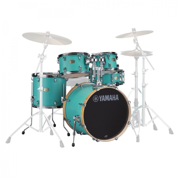 Yamaha Stage Custom 20, 5 Piece Drum Kit, Shell Pack, Matte Surf Green SFB05