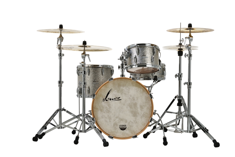 Sonor Vintage Series 3 Pce Shell Pack, Vintage Silver Glitter, 322WM 15901033