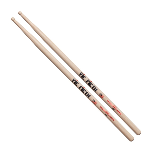 Vic Firth American Classic HD4 Hickory Drumsticks, Wood Tip VF-HD4