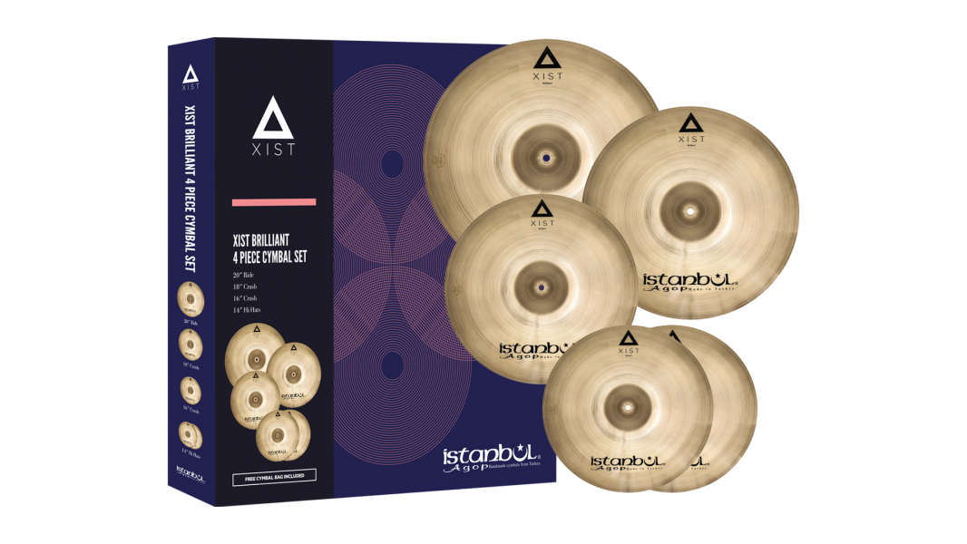 Istanbul Agop XIST Brilliant Finish Cymbal Set with Free 18'' Crash and Bag IXCSB