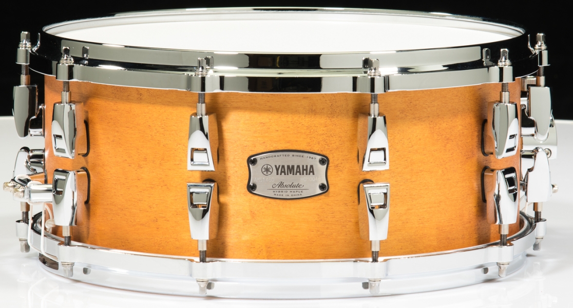 Yamaha Absolute Hybrid Maple 14 x 6 Antique Maple Snare Drum JAMS1460VN 