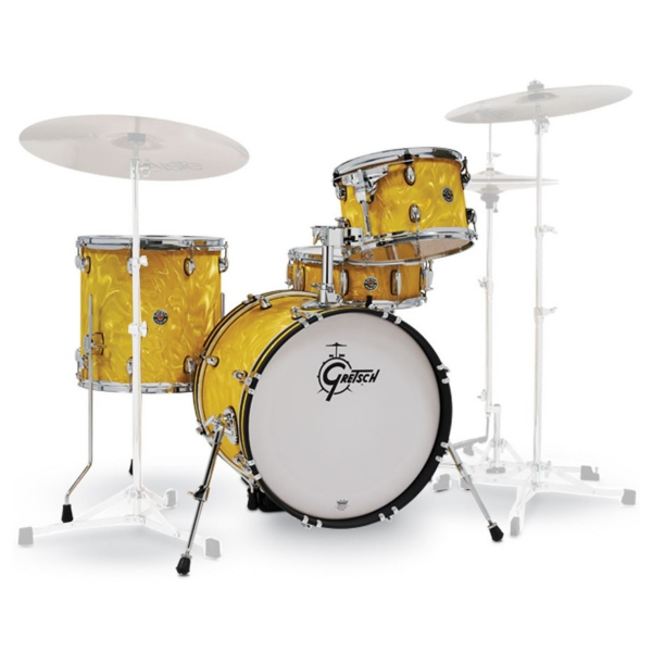 Gretsch Catalina Club Ltd. Ed. 18 Shell Pack, Yellow Satin Flame CT1-J484-YSF